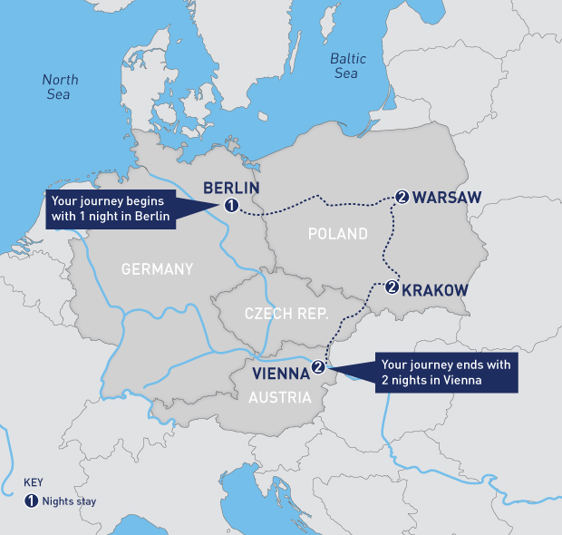Berlin, Warsaw, Krakow & Vienna | Railbookers | Railbookers®