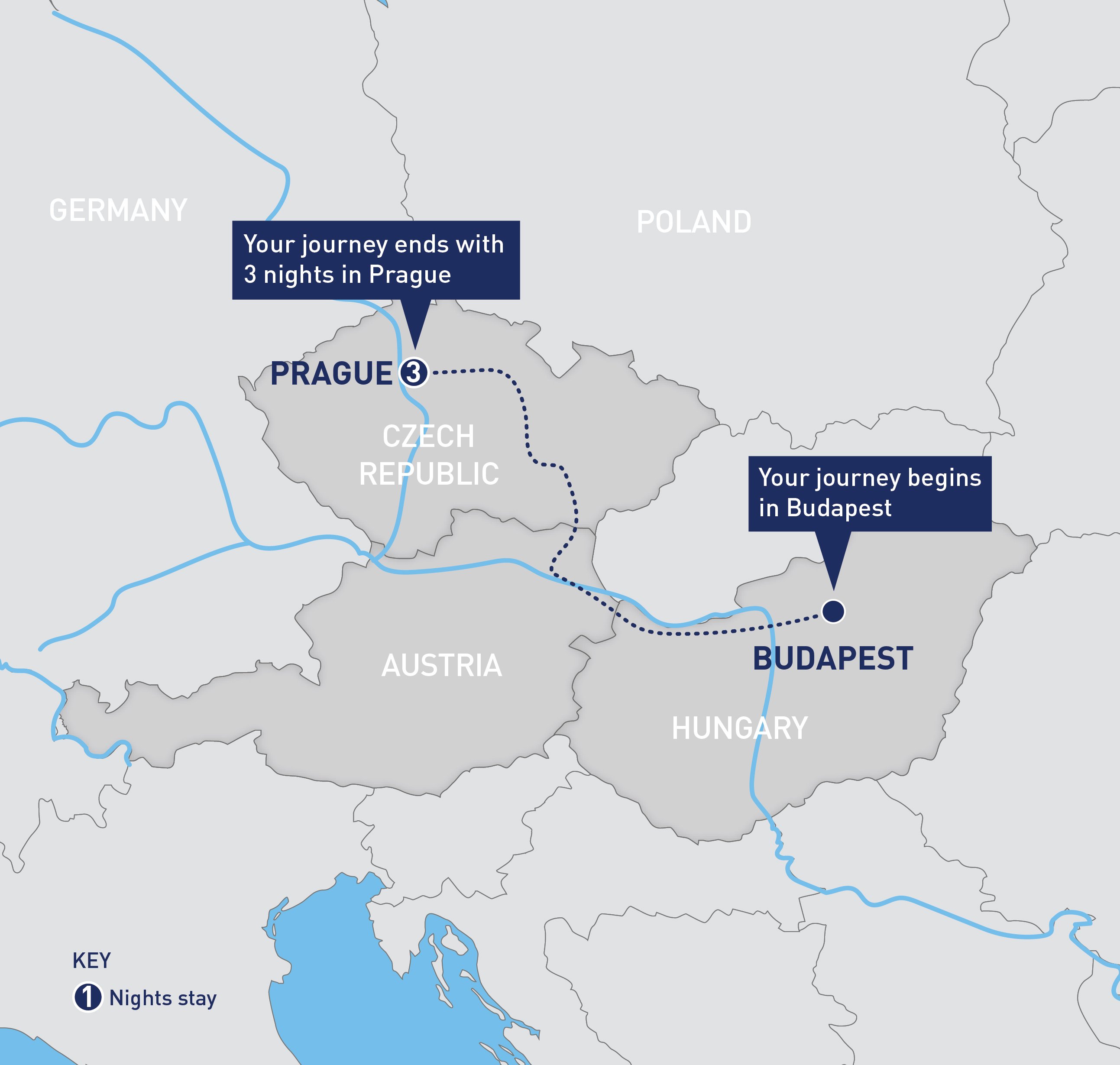 Prague from Budapest Railbookers