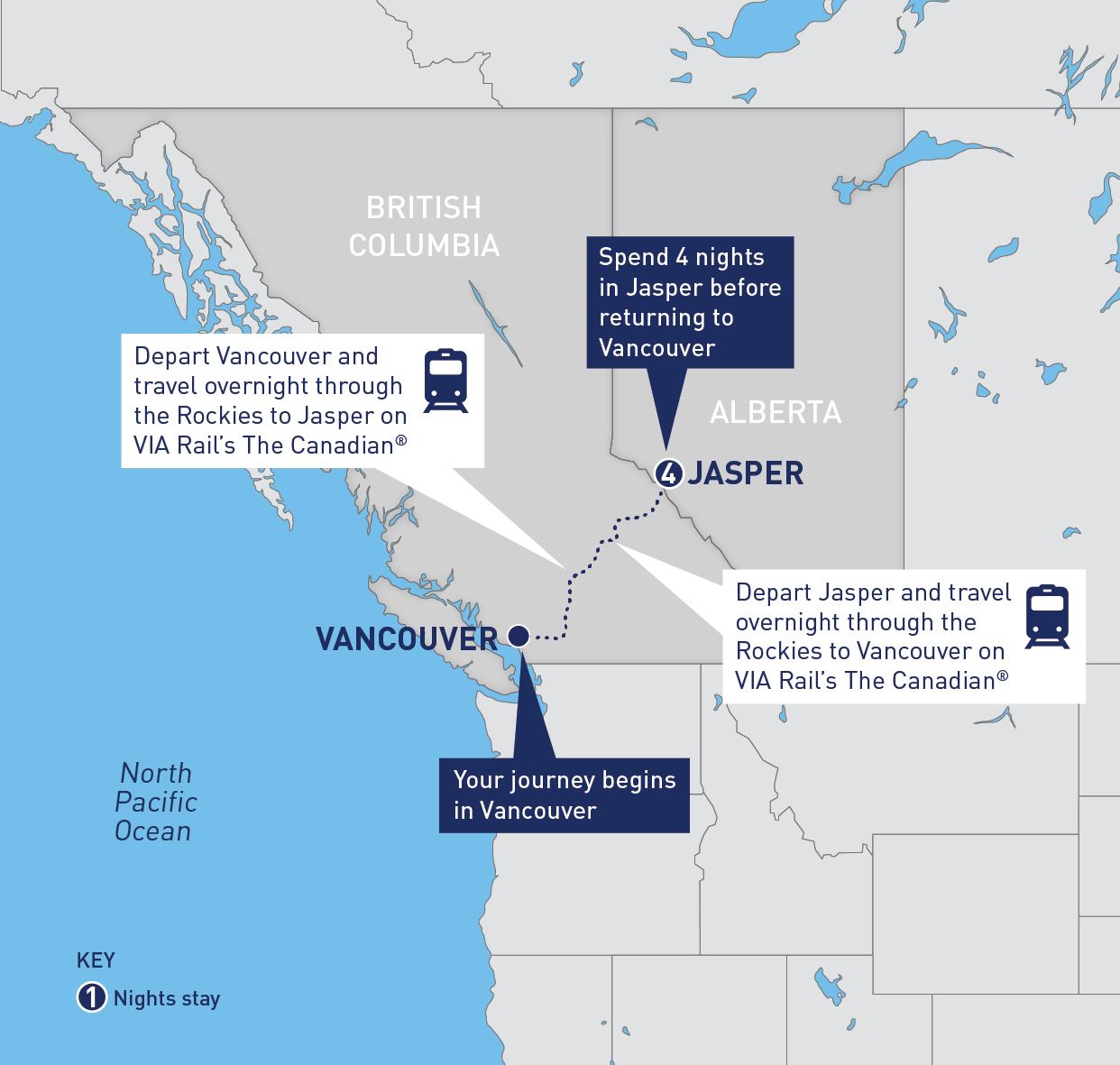 British Columbia Adventure Travel Map