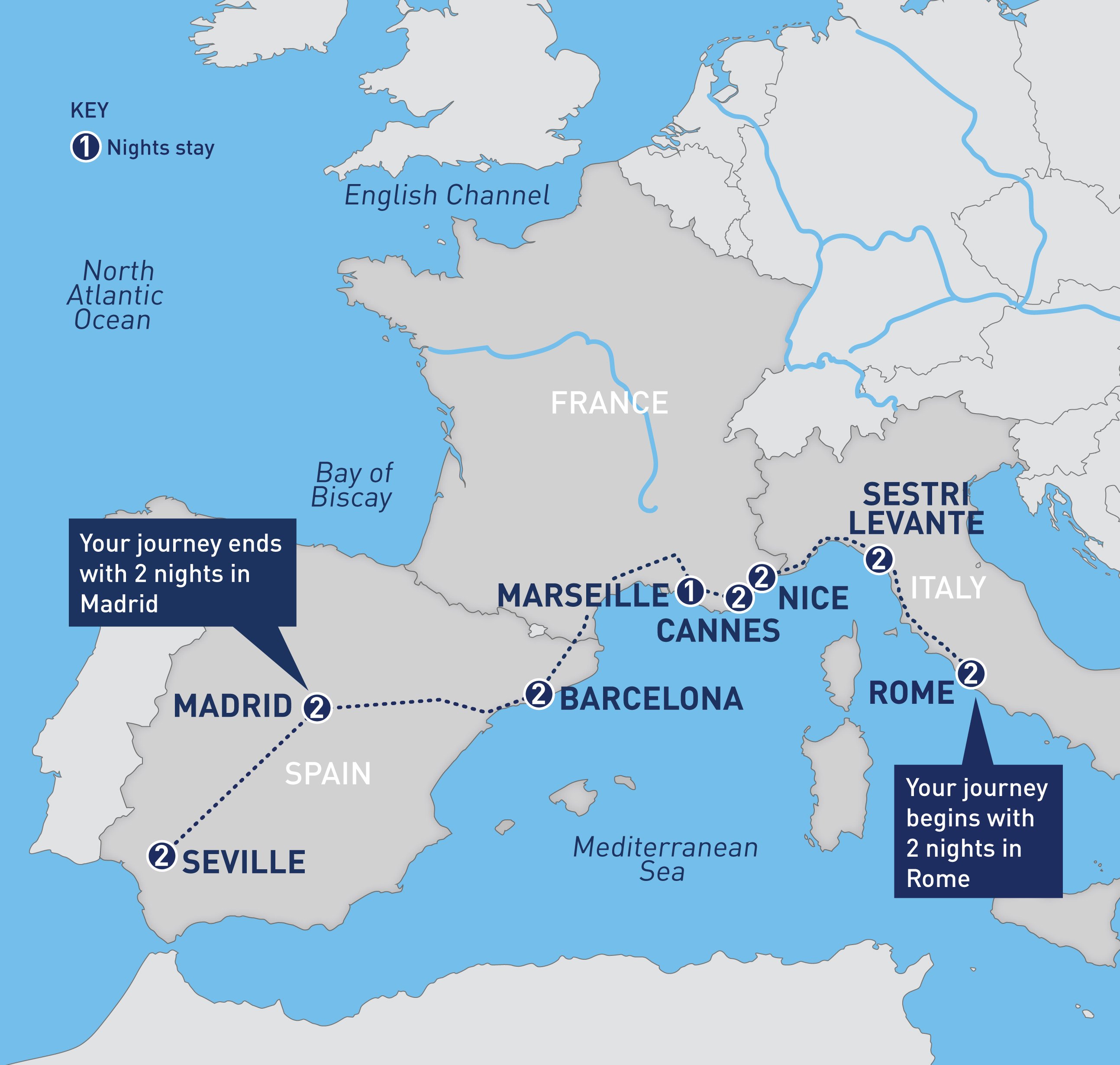 Western Mediterranean Rail Journey Railbookers