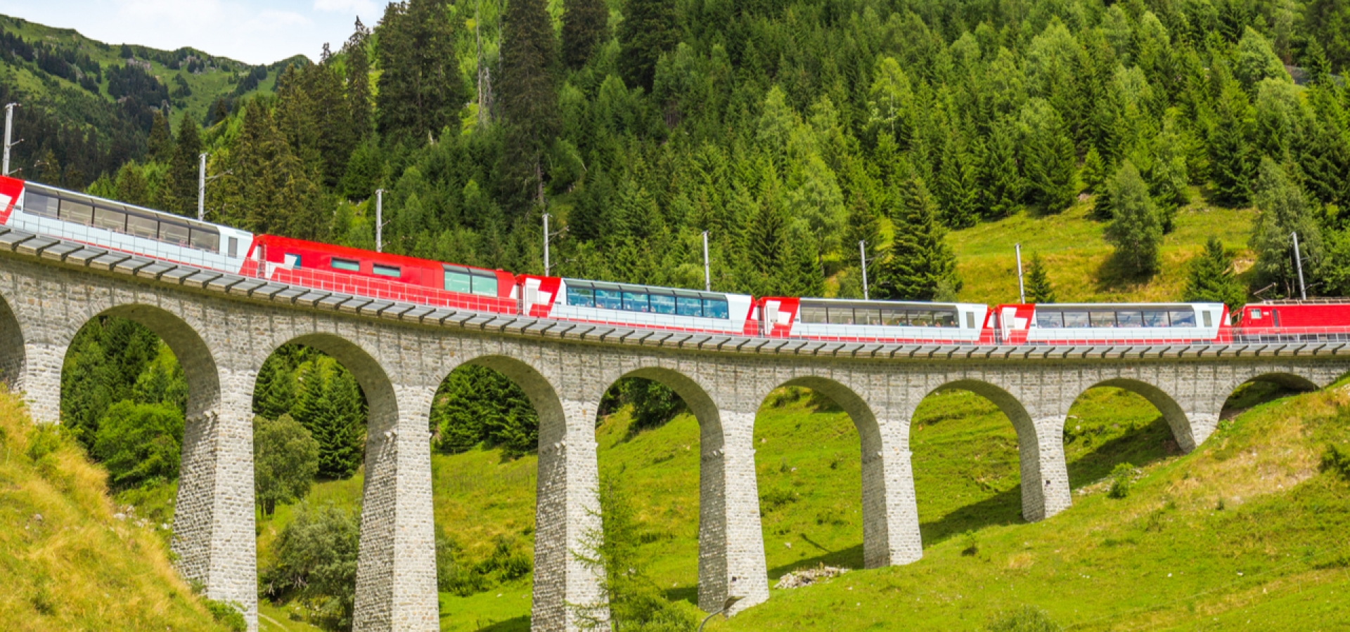 Zurich to Basel via the Bernina and Glacier Express trains